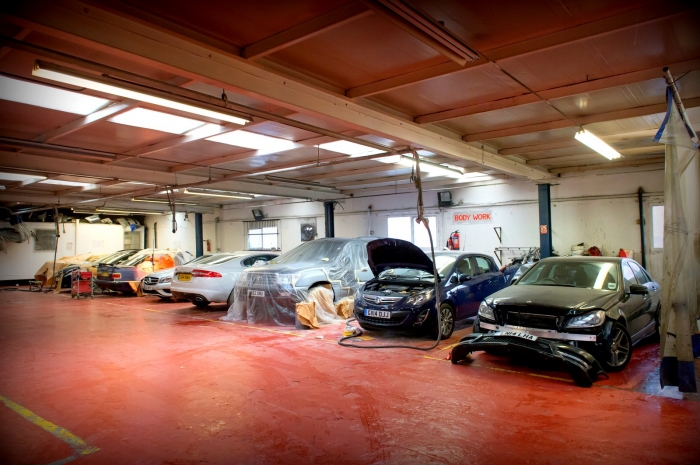 cars waiting for repairs