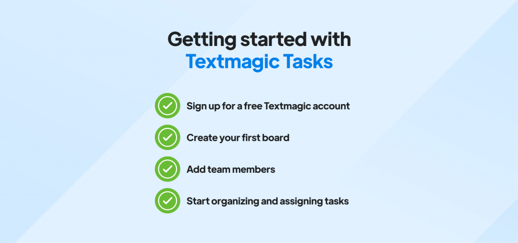 Checklist for Textmagic Tasks