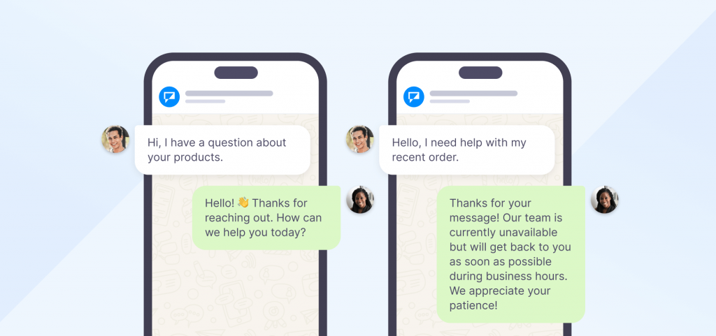 Create quick replies in WhatsApp for customer service