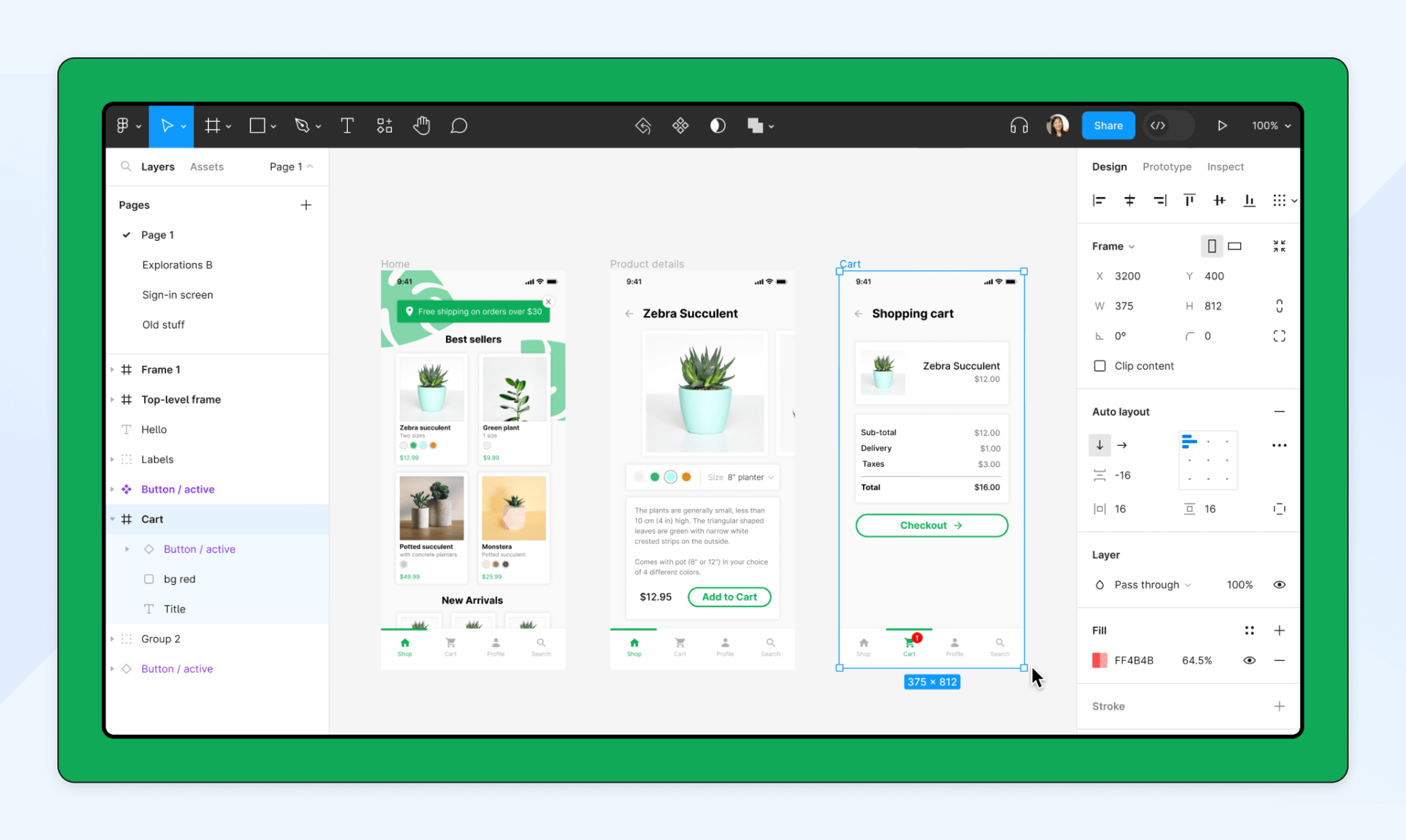 Screenshot of Figma