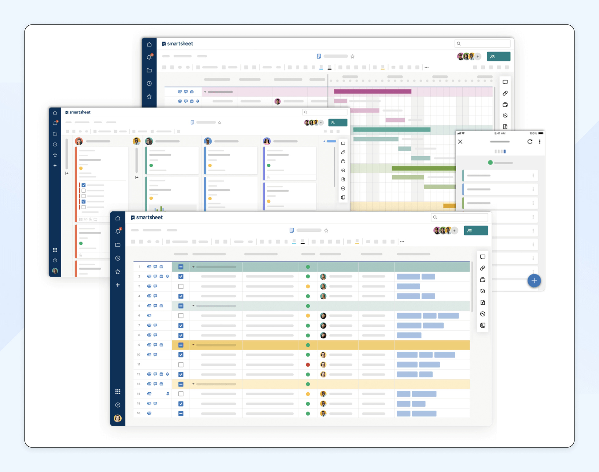 Screenshot of Smartsheet